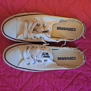 Converse Women's Cream Canvas Sneakers
